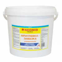 Шпатлевка-замазка для выбоин и трещин NEOMID - 5 кг